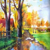 "Утки у пруда "