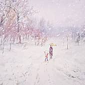 Зонтики в снегу