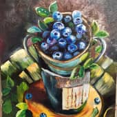 Ведерко черники с наилучшими пожеланиями