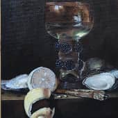 Бокальчик с лимоном