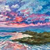 Закат на море