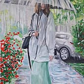 Дочь и дождик