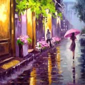 " Дождливый вечер"