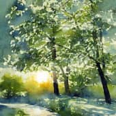 Картина "Шелест листвы и ветра дуновенье..."