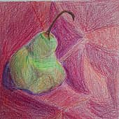 Груша - сначала нарисуй, а потом кушай )