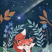 Лисичка и звездное небо