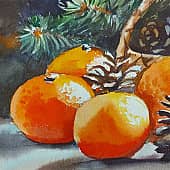 Мандарины и хвоя