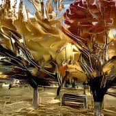 Washington park fine art painting