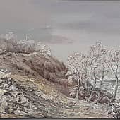 "Зимняя сказка" Склон у моря.  Zh.Nataly