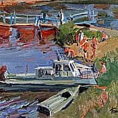 в жаркий полдень