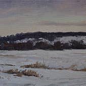 Зимний вечер в пойме Оки