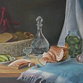 натюрморт с грудинкой