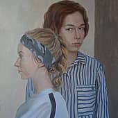 Автопортрет с сестрой