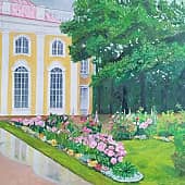 После дождя. Ораниенбаум, Каменное зало