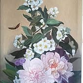 Цветы и бабочки