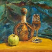 Натюрморт с бокалом вина