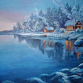 Зимний берег.