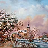 Зимний пейзаж (по мотивам работ малых голландцев)