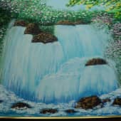 Водопад в ботаническом саду