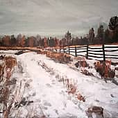 За деревней