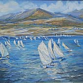 Регата и арттерапия. Серия "Гонки под парусами" ZhNataly   Международная гонка парусных яхт