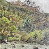 В горах. Пленэрная живопись ZhNataly   Туризм необходим не только для отдыха, но и для развития