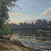 Вечер на Волге