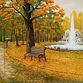 Осенью в парке