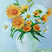 Букет ярких цветов