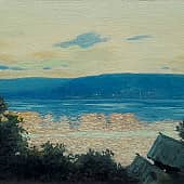 По мотивам картины Вечер на волге И. И. Левитан