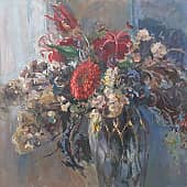 Букет с герберой и глориозой