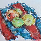 Яблоки. Этюд