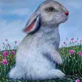 Грустный кролик