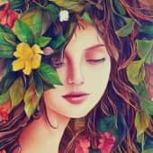 Серия картин "Лесные нимфы"