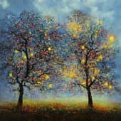 Картина "Солнышко - золотое яблочко"