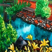 Лилейник на бульваре. Скетч.