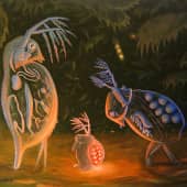 Дафния Пулекс и Сида Кристаллина обижают Моину Ректирострис на дне лужи