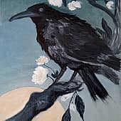 Ворон по мотивам работ Косон Охара