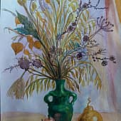 Зимний букет из сухоцветов