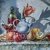 Натюрморт с гранатом