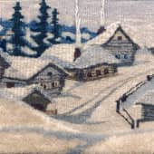 ЗИМА. Гобелен ручной работы.
