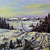 Волки в деревне