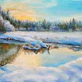 Зимний морозный день