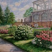 Фрейлинский садик у Камероновой галереи. Царское село