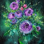 Букет с мимозой