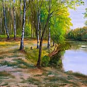 Пейзаж с озером