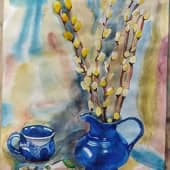 Композиция с вербой (свободная копия)