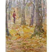 Первый снег в Тимирязевском парке.