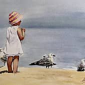 Девочка и чайки