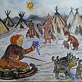 Голубые бусы